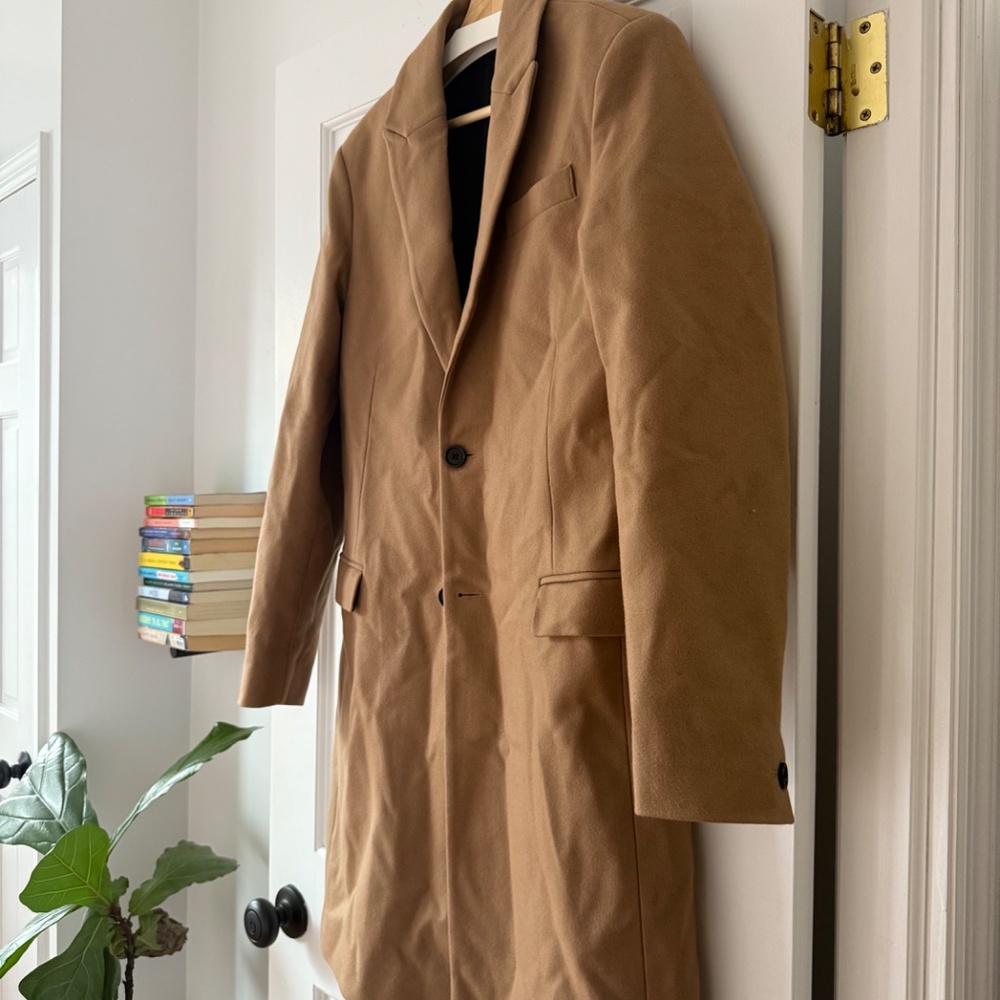 All Saints Jemison Wool Cashmere Blend Coat - Picture 3 of 5
